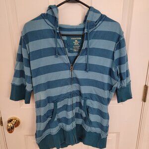 Maurices mid sleeve zip up hoodie